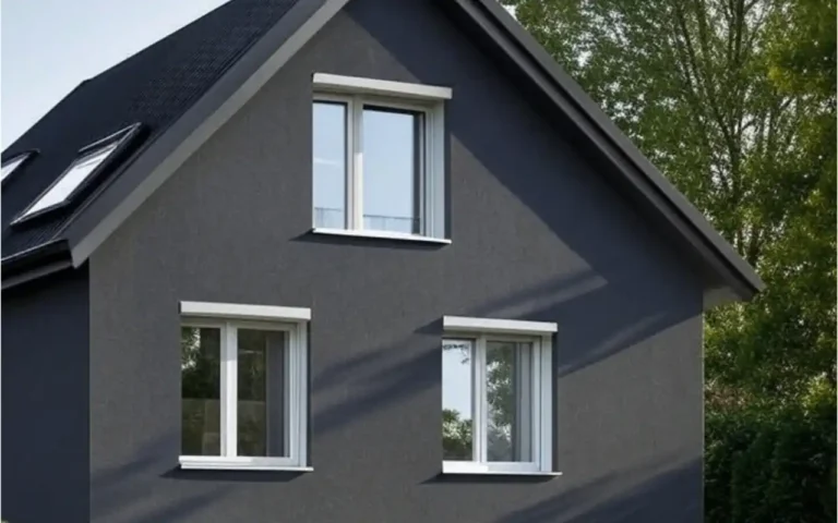 Fachada de chalet en Lleida protegida con pintura de exteriores.