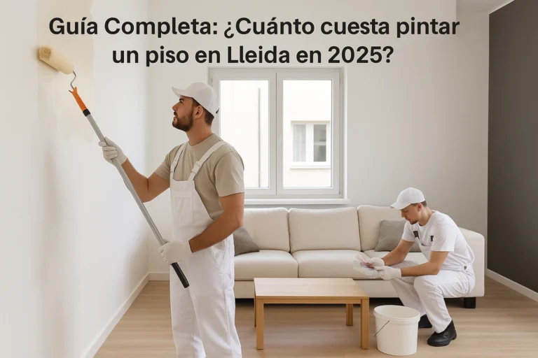 Pintores profesionales en Lleida pintando piso completo